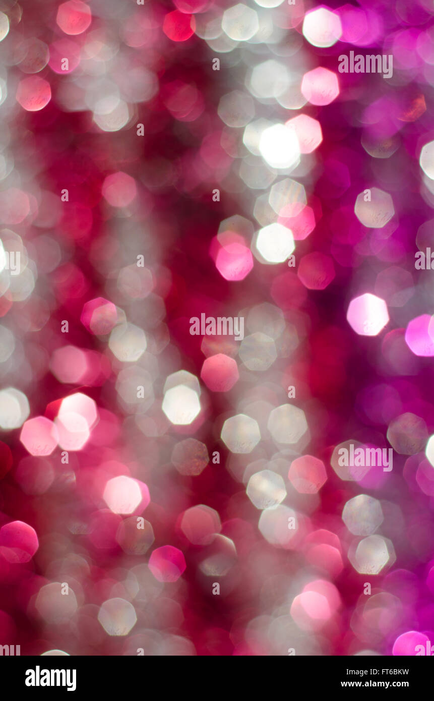 Sfocati luci bokeh di fondo Foto Stock