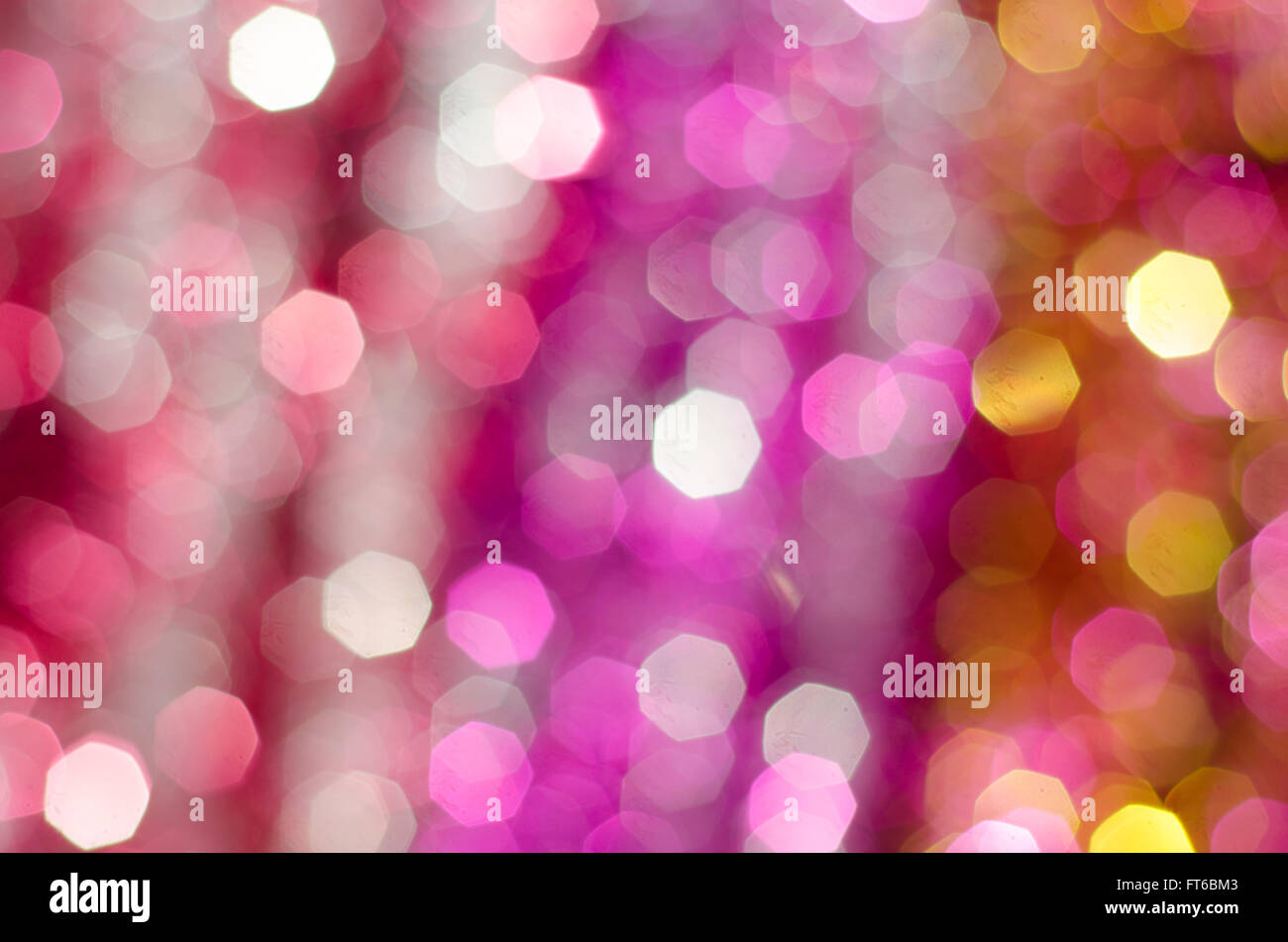 Sfocati luci bokeh di fondo Foto Stock