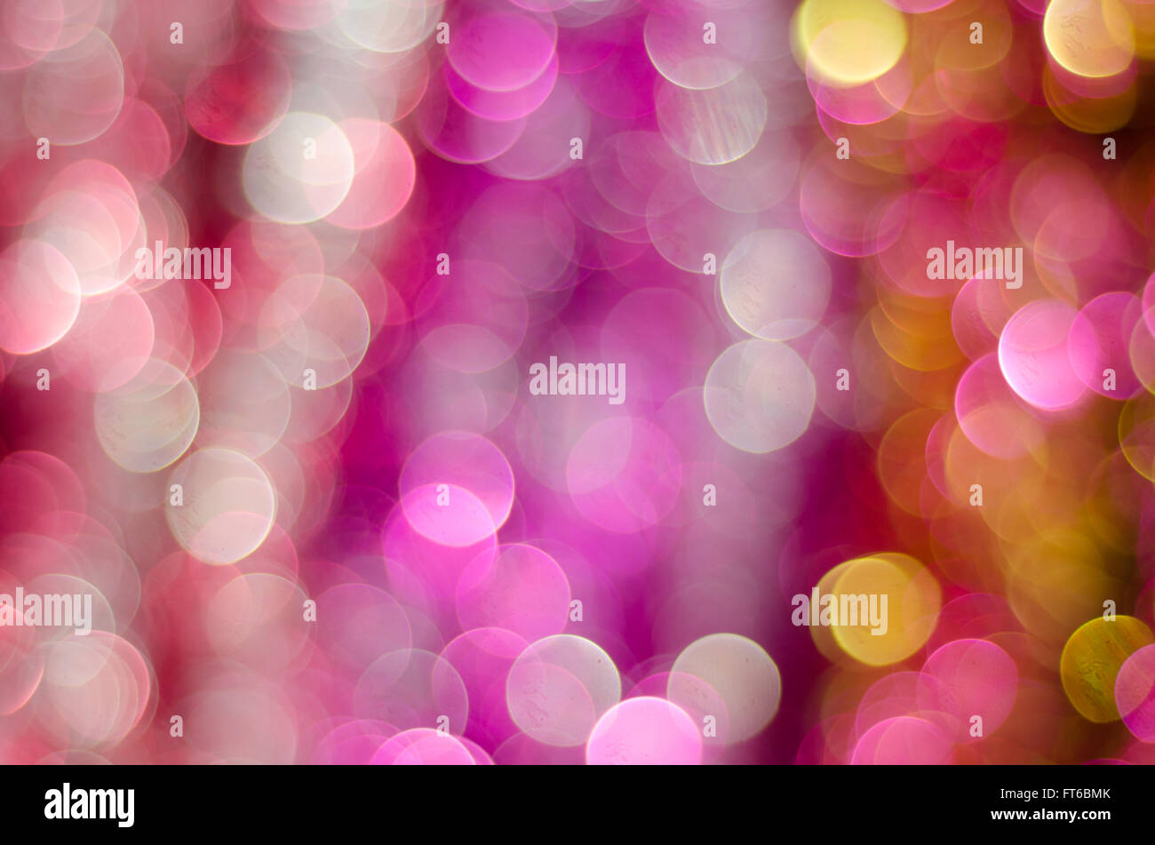Sfocati luci bokeh di fondo Foto Stock