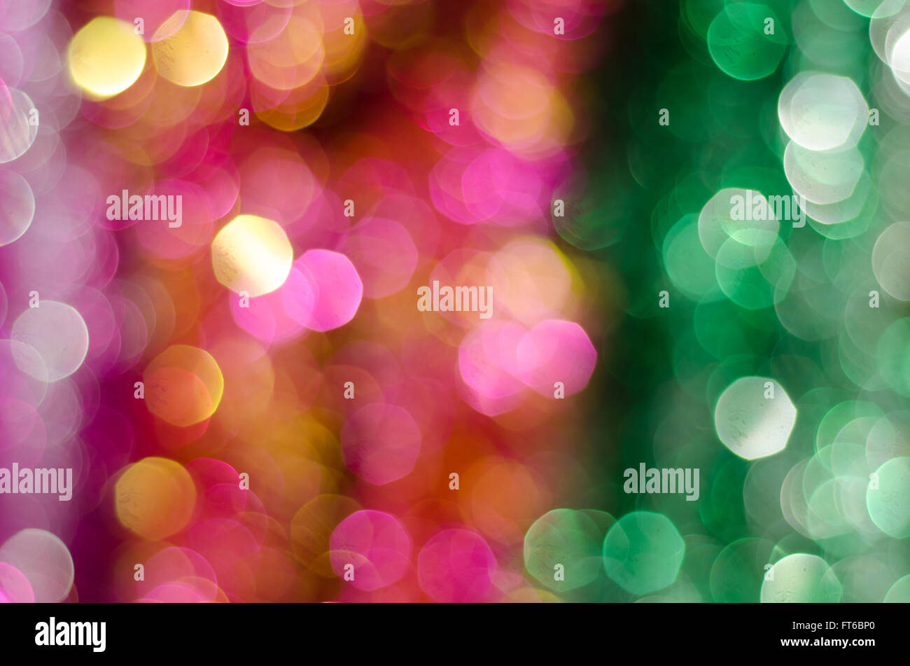 Sfocati luci bokeh di fondo Foto Stock