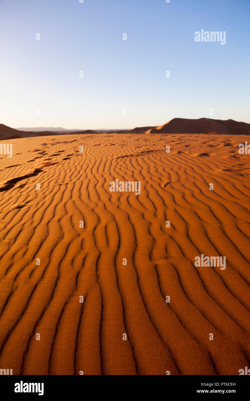 Dune di Merzouga, Marocco Foto Stock
