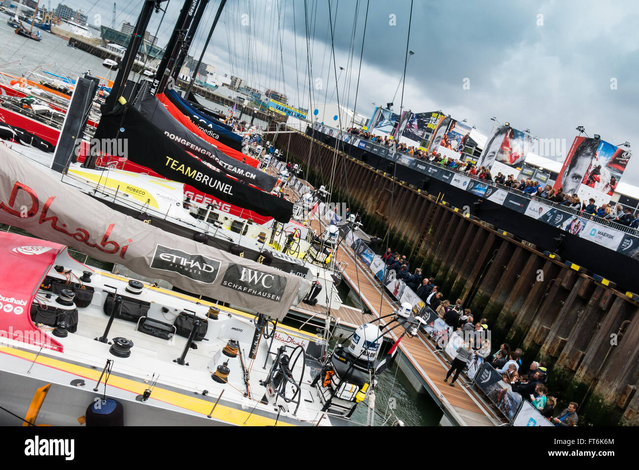Volvo Ocean Race scalo Festival a Scheveningen, l'Aia, Paesi Bassi - 19 giugno 2015 (VOR 2014-2015) Foto Stock