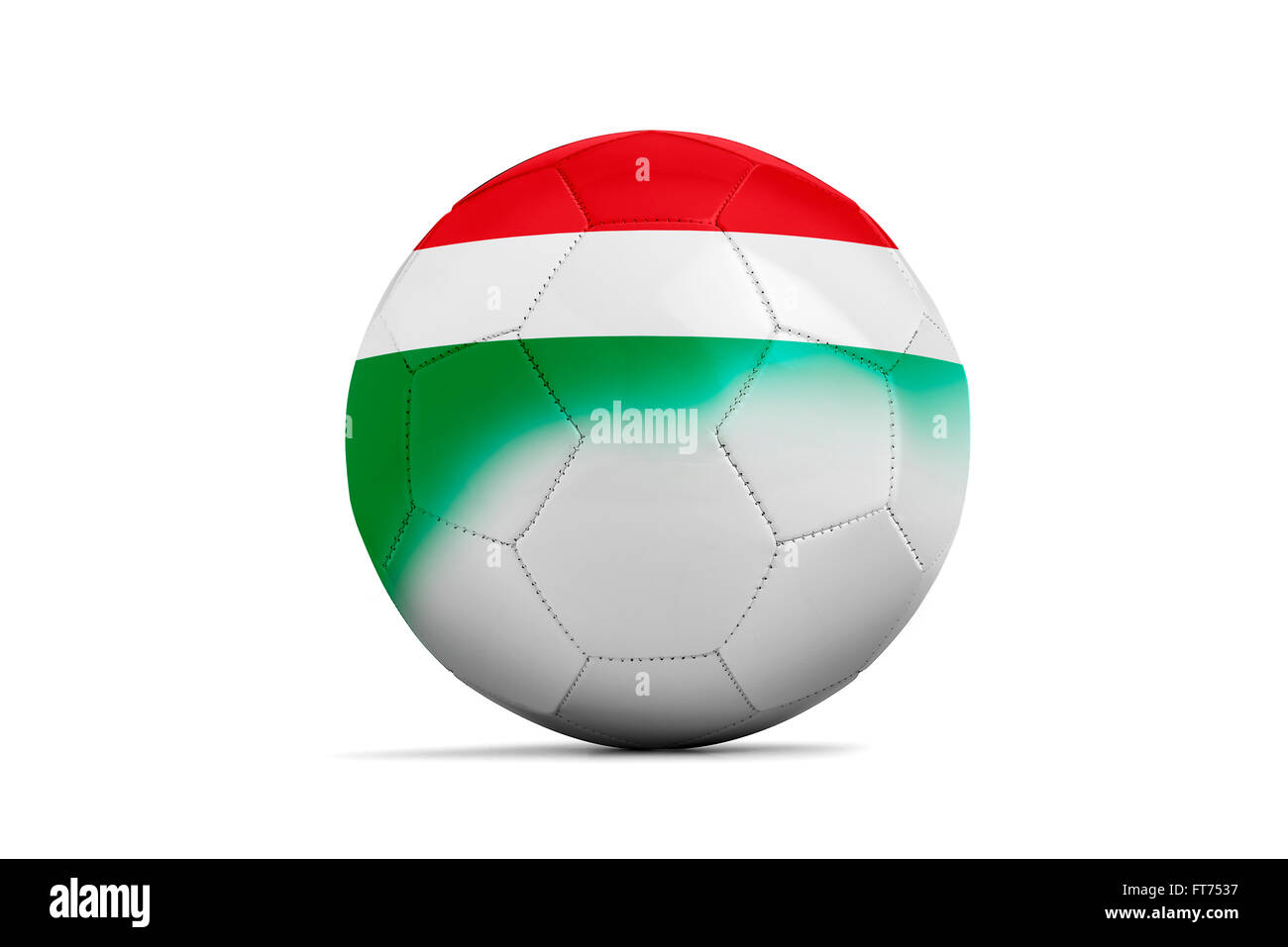 Palloni da calcio con il team bandiere, calcio Euro 2016. Gruppo F, Ungheria- tracciato di ritaglio Foto Stock
