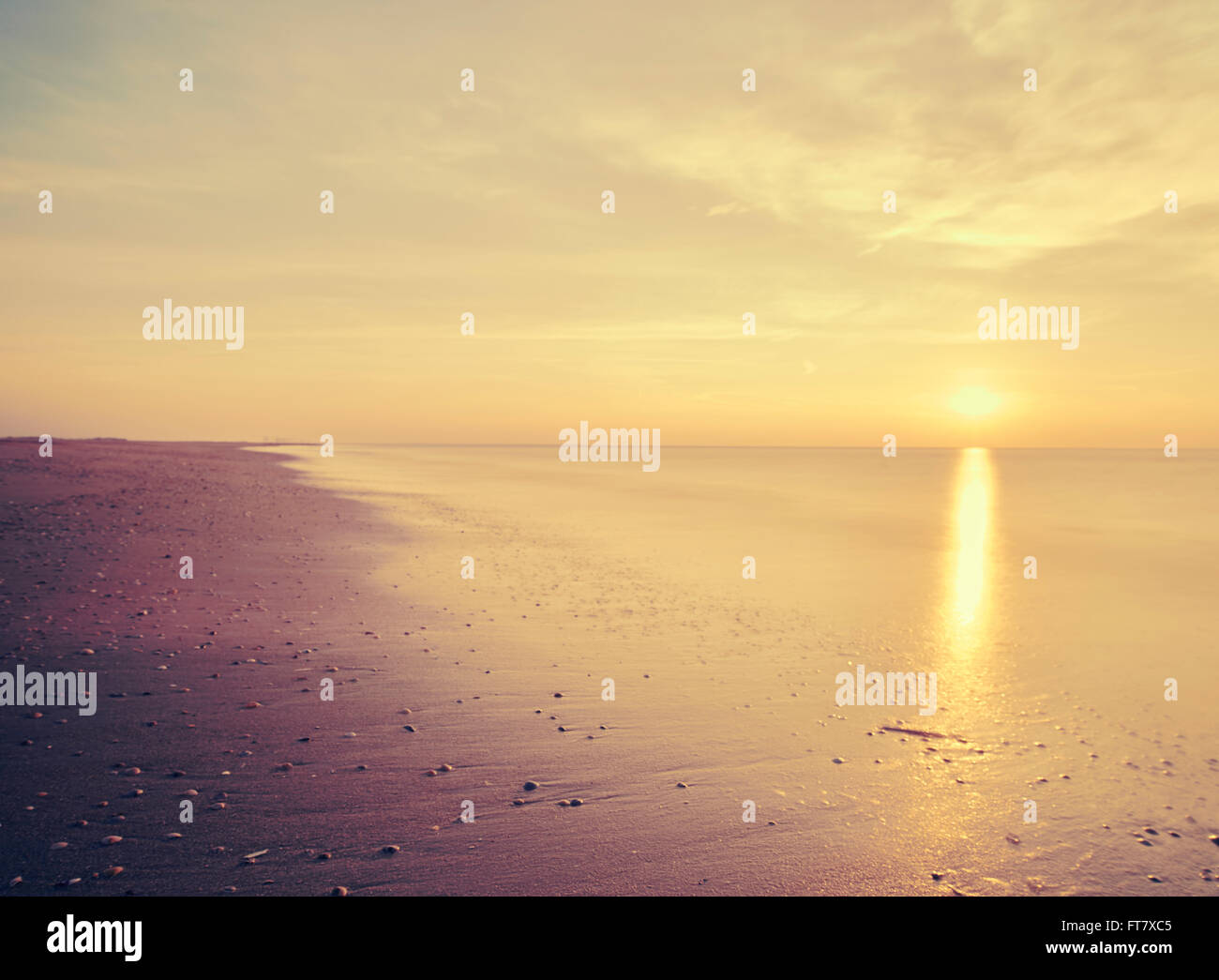 Lakolk spiaggia, Rømø, Danimarca Foto Stock