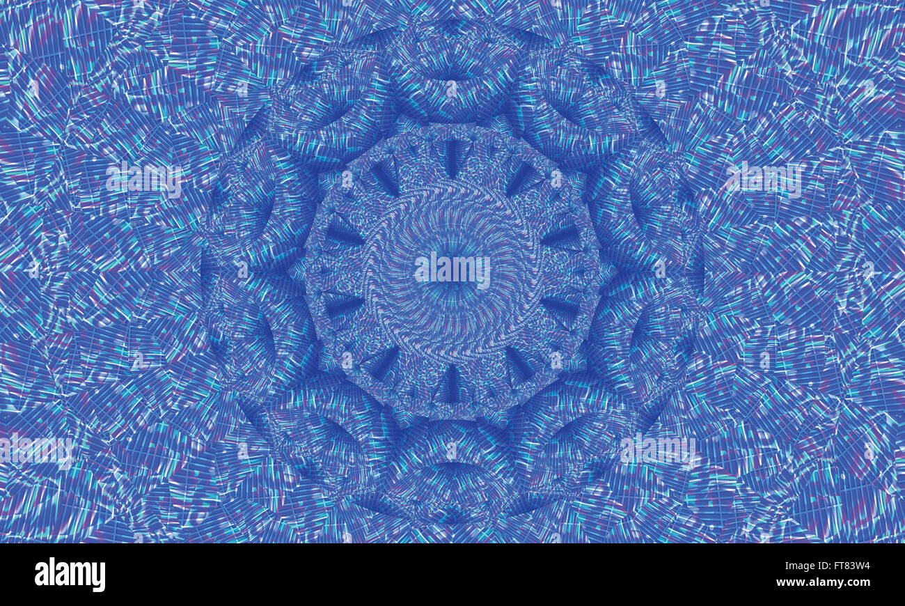 Concentrica colorato sfondo caleidoscopica / Mantra sfondo Foto Stock