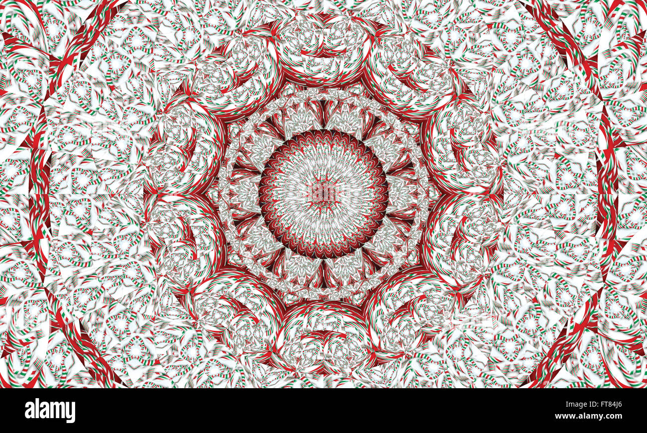 Concentrica colorato sfondo caleidoscopica / Mantra sfondo Foto Stock