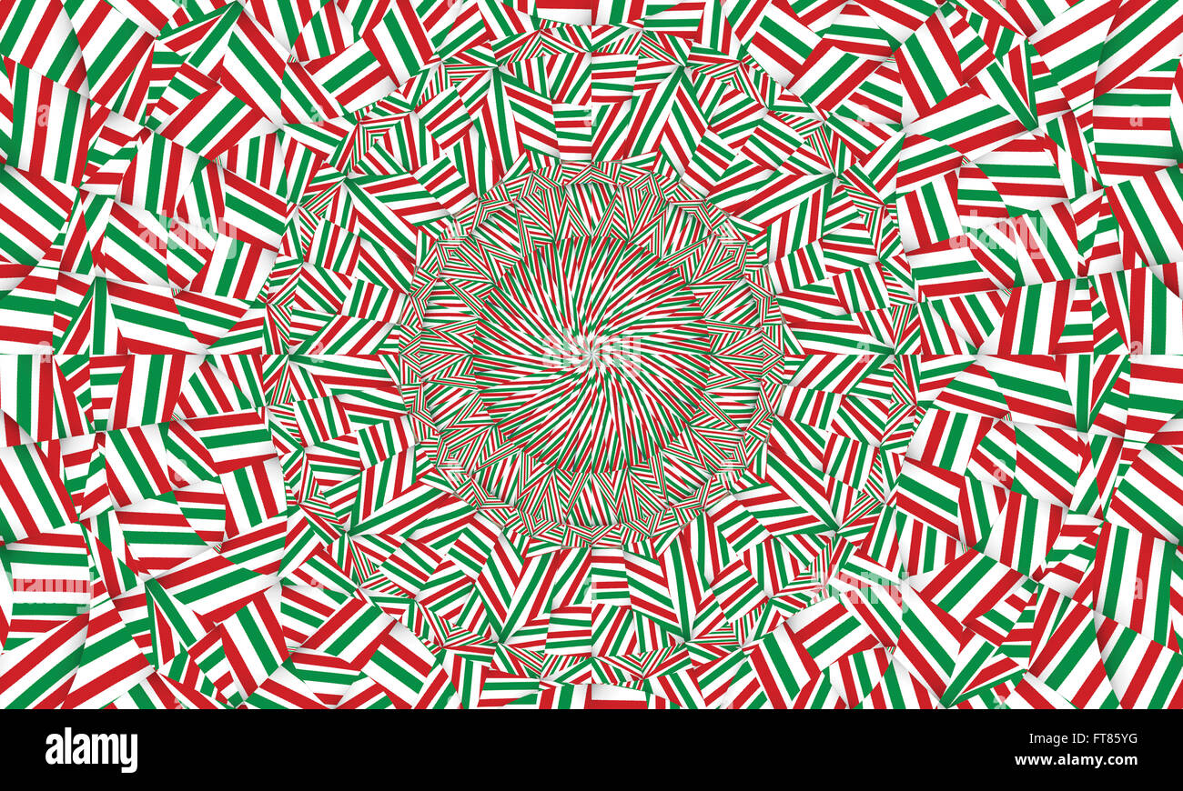 Concentrica colorato sfondo caleidoscopica / Mantra sfondo Foto Stock