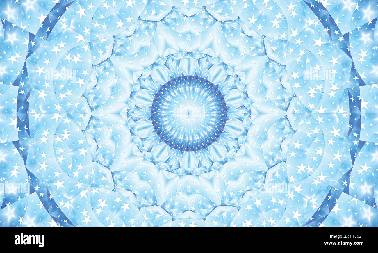 Concentrica colorato sfondo caleidoscopica / Mantra sfondo Foto Stock