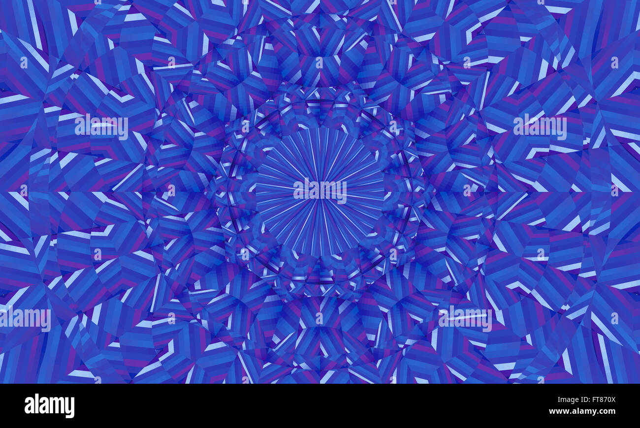 Concentrica colorato sfondo caleidoscopica / Mantra sfondo Foto Stock