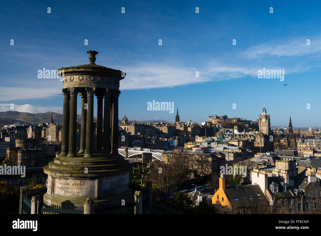 Edimburgo, Scozia, visto da di Calton Hill, Pasqua 2016 Foto Stock