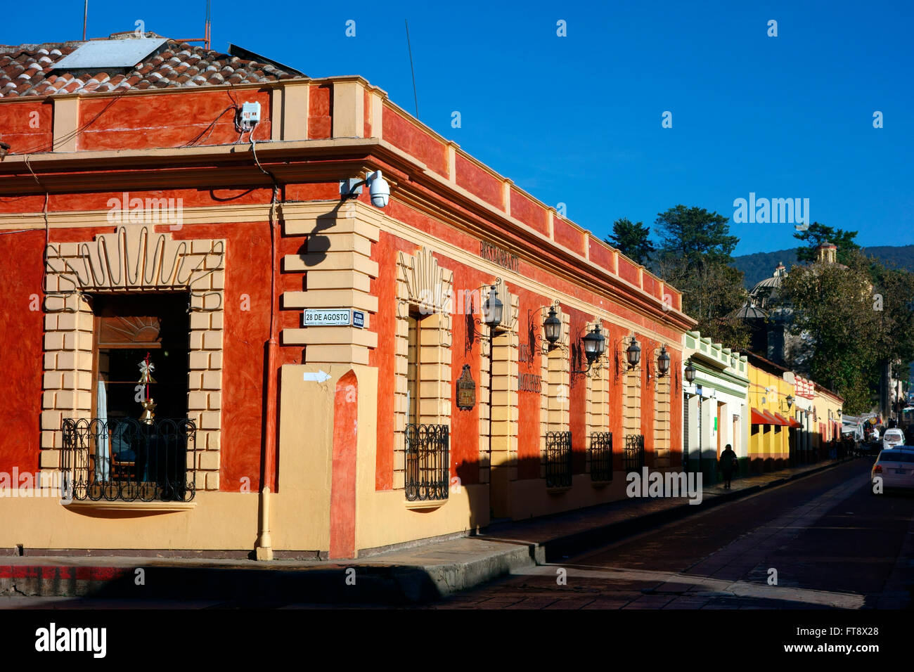 Architettura coloniale di San Cristobal de las Casas, Chiapas, Messico Foto Stock