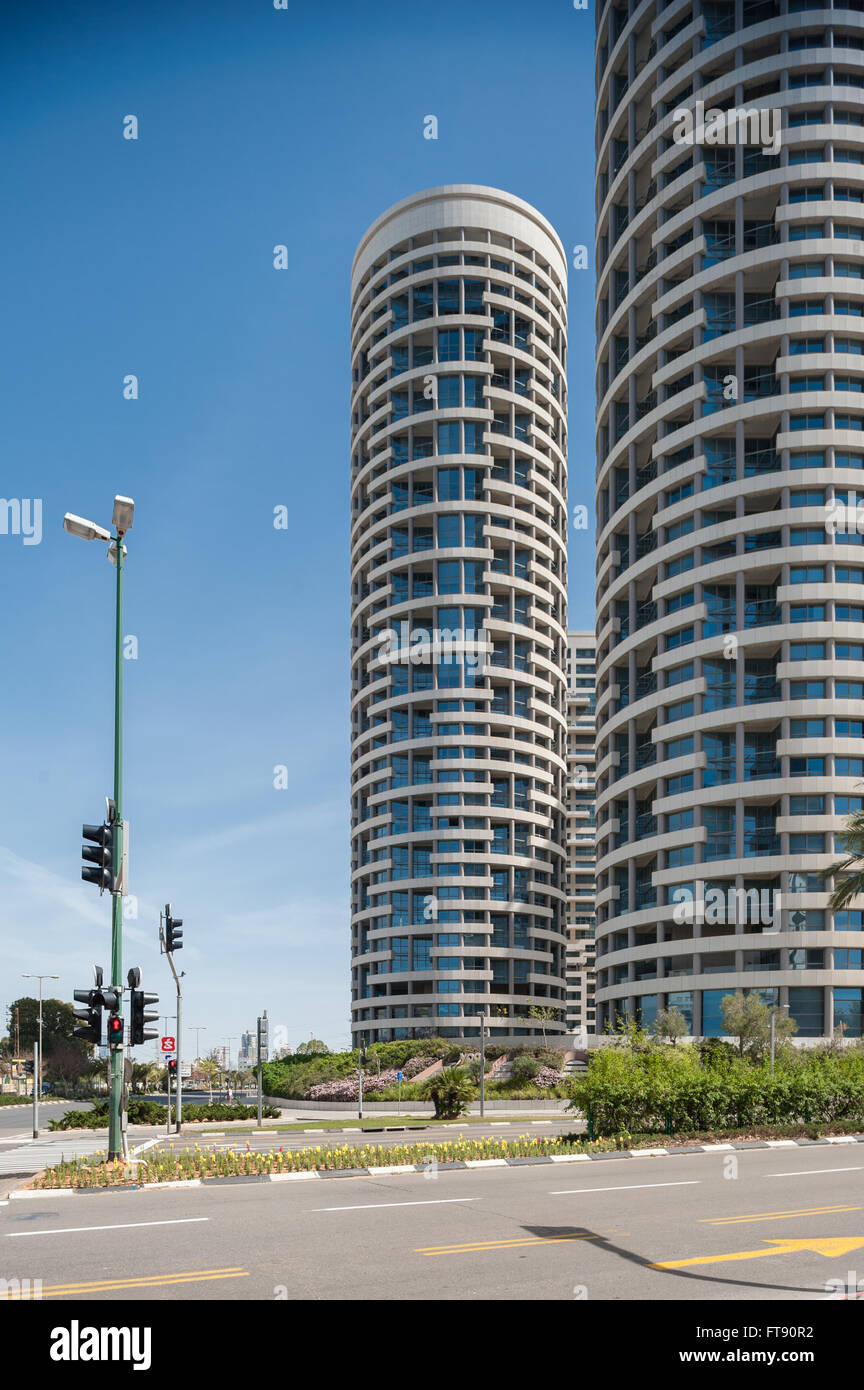 Israele, Tel Aviv, Yoo towers - parco Tzameret - YOO Foto Stock