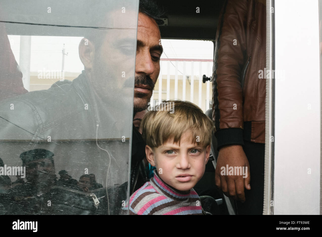 I rifugiati nel Kurdistan iracheno camp - 15/03/2016 - Iraq / Kurdistan iracheno - Centinaia di mendicanti di rifugiati, per la maggior parte bambini sono Foto Stock