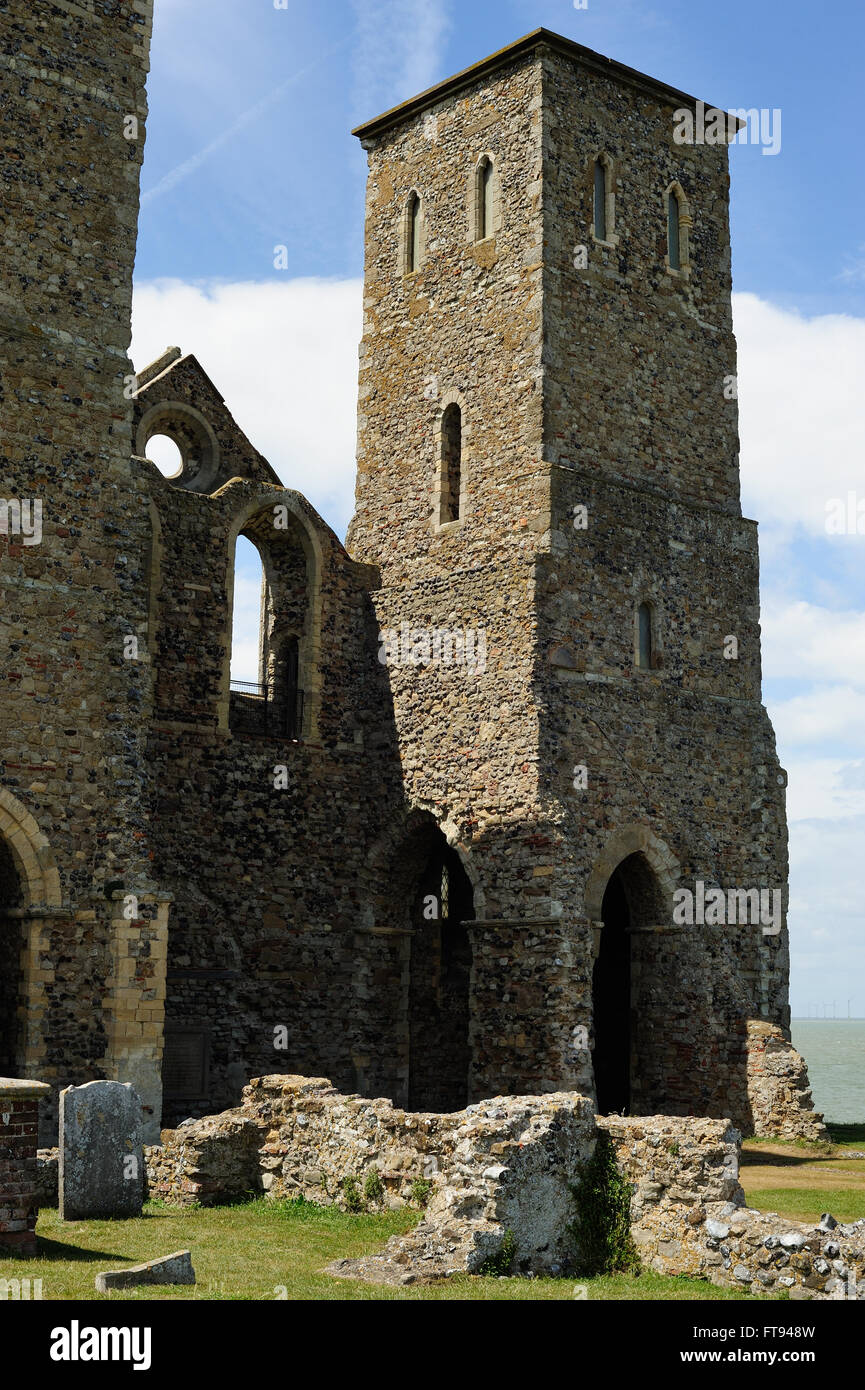 Chiesa di Reculver Foto Stock