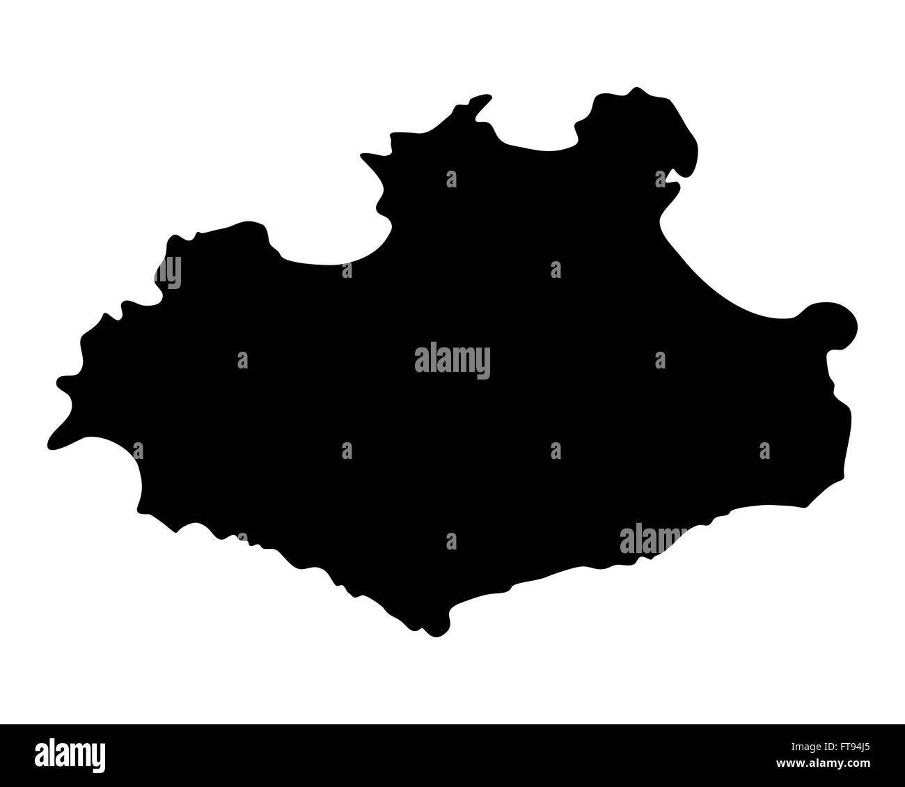 Mappa di Sao Vicente Foto Stock