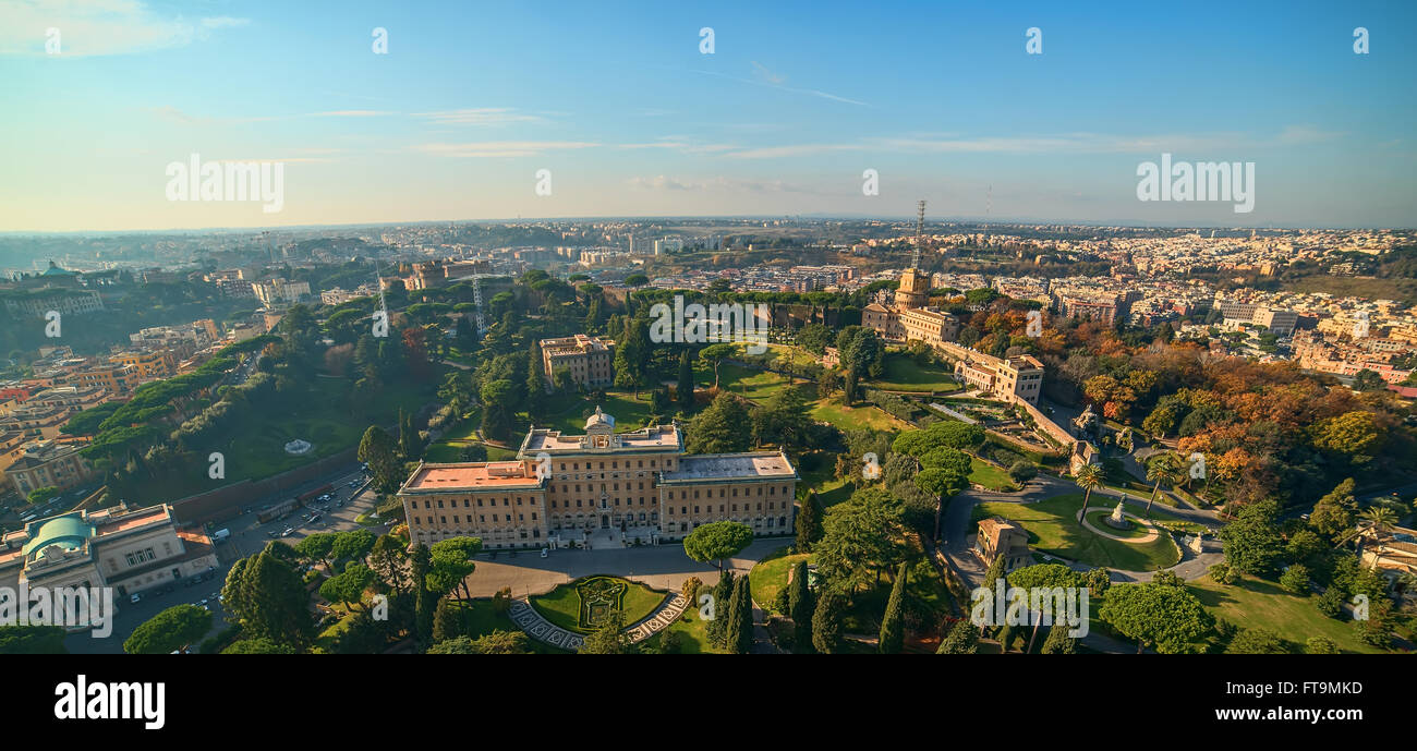 Roma, Italia: i giardini dello Stato della Città del Vaticano Foto Stock