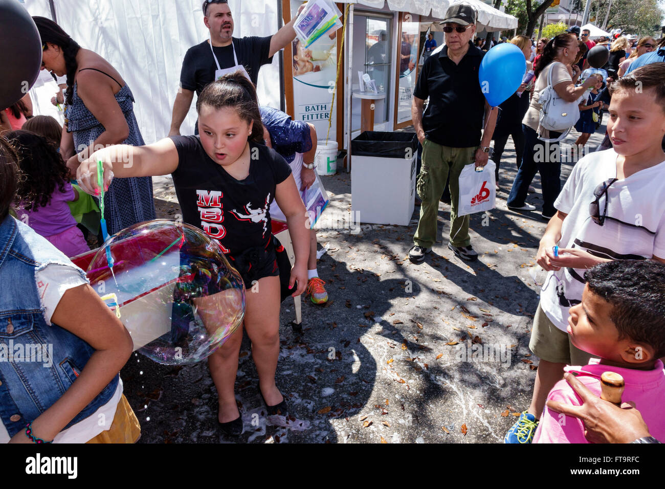 Miami Florida, Coral Gables, Carnevale Miracle Mile, Street festival, celebrazione annuale, ispanica Latino latino immigrati immigrati etnici minorit Foto Stock
