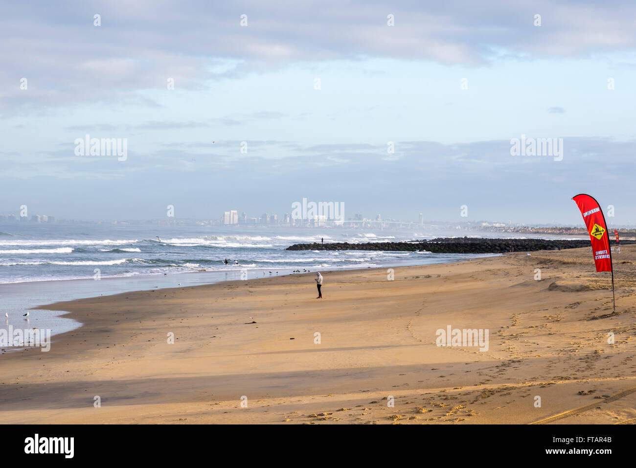 Imperial Beach, la mattina presto. Imperial Beach, California. Foto Stock