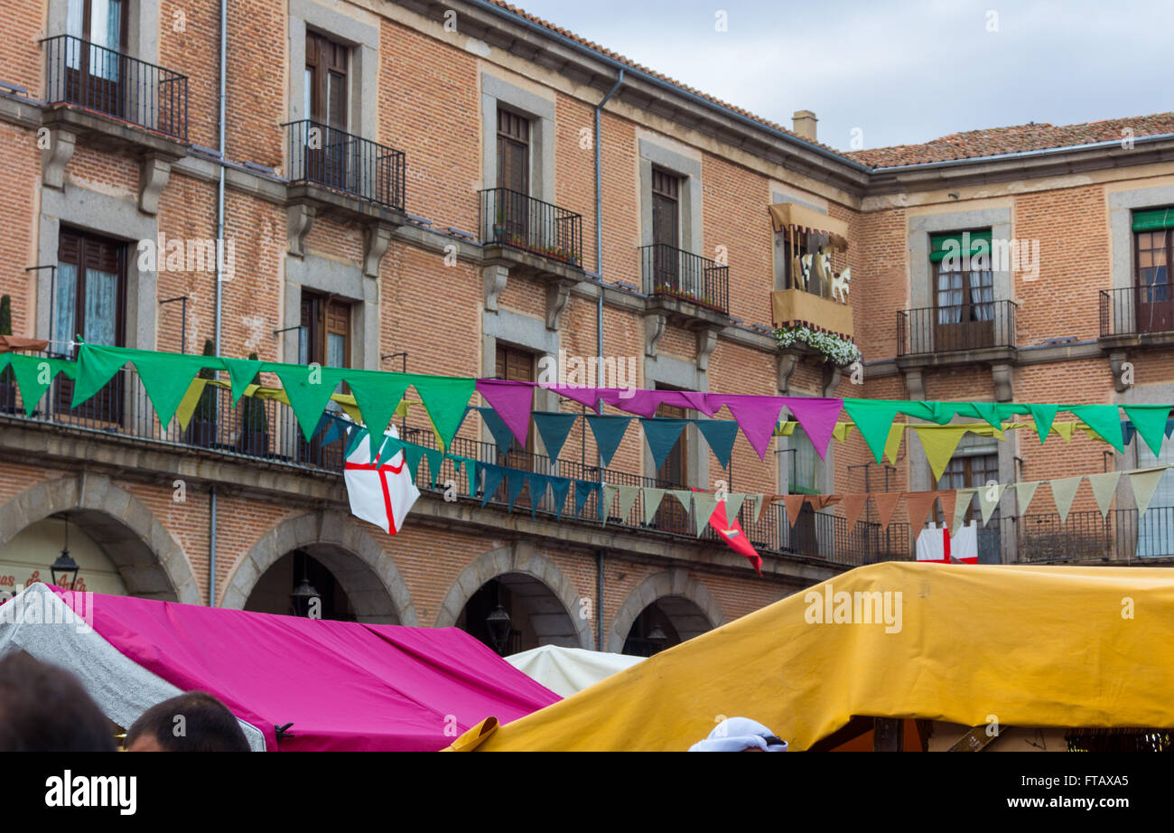 Vecchio edificio nella città di Leon in Spagna Foto Stock