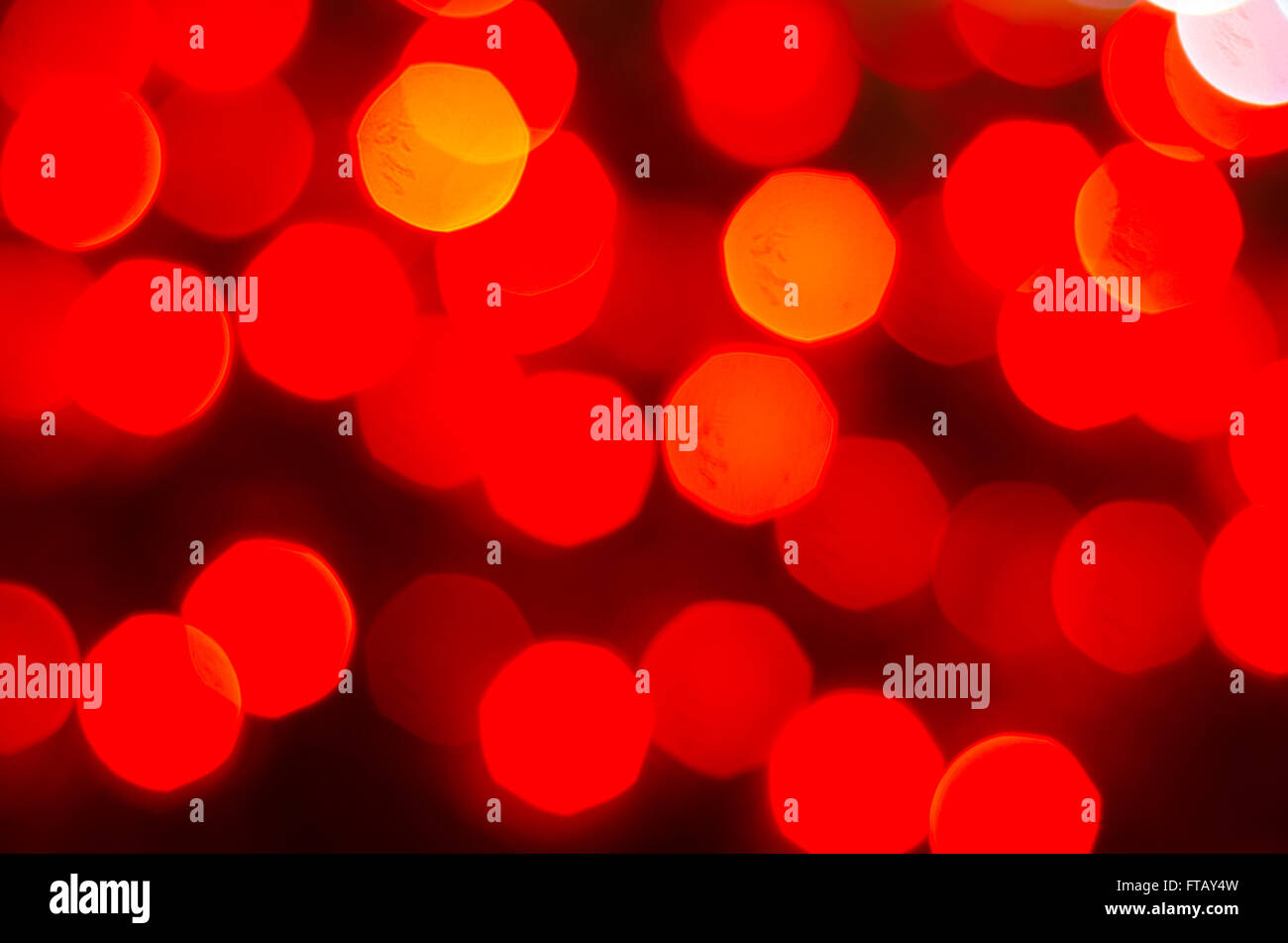 Sfocati luci bokeh di fondo Foto Stock