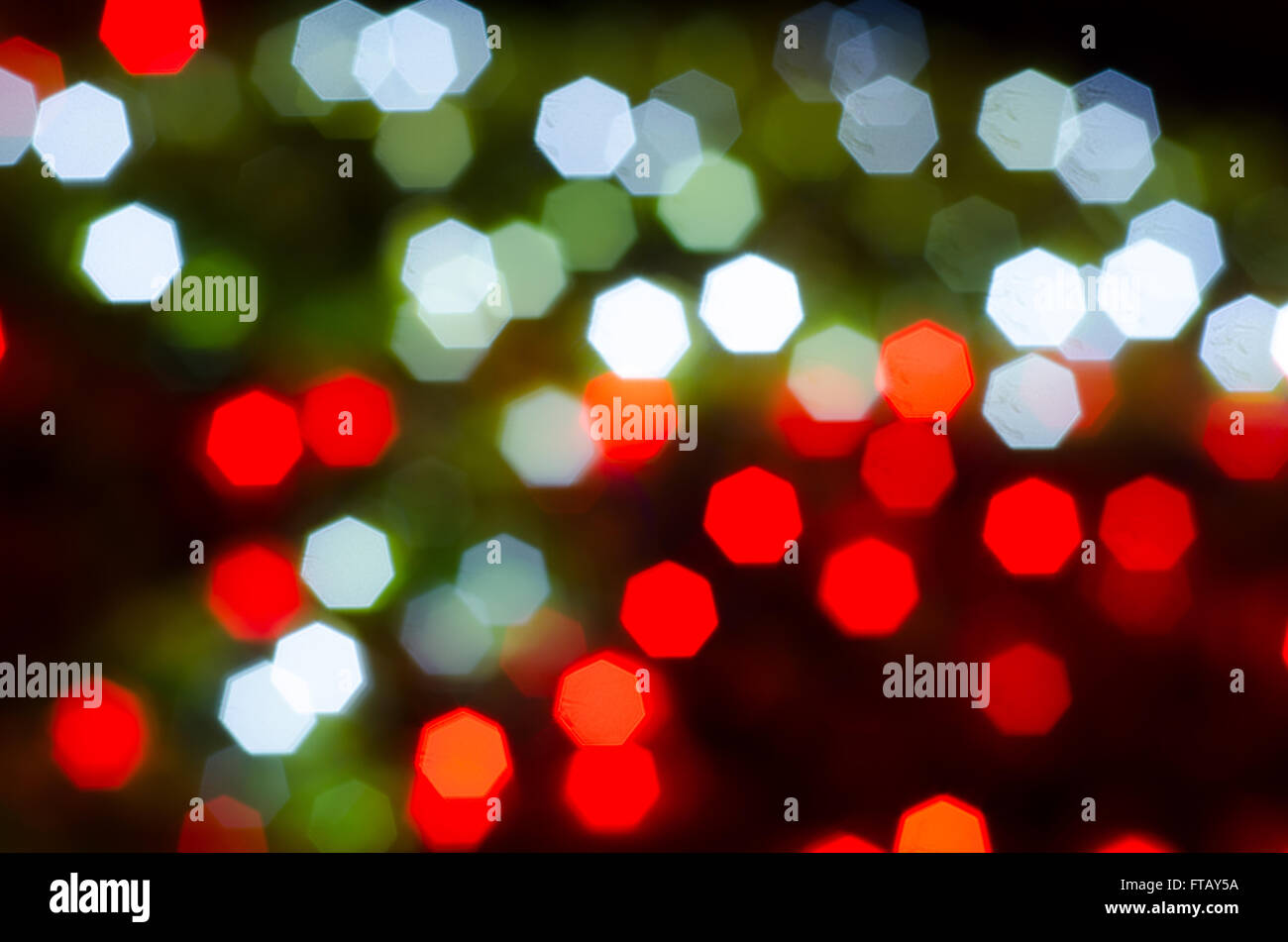 Sfocati luci bokeh di fondo Foto Stock
