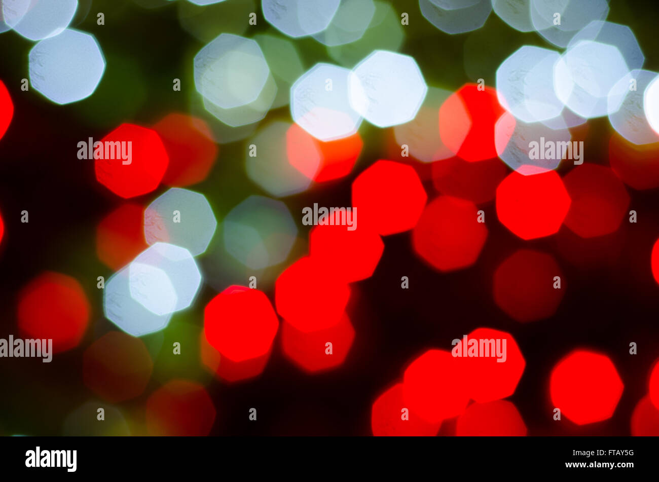 Sfocati luci bokeh di fondo Foto Stock