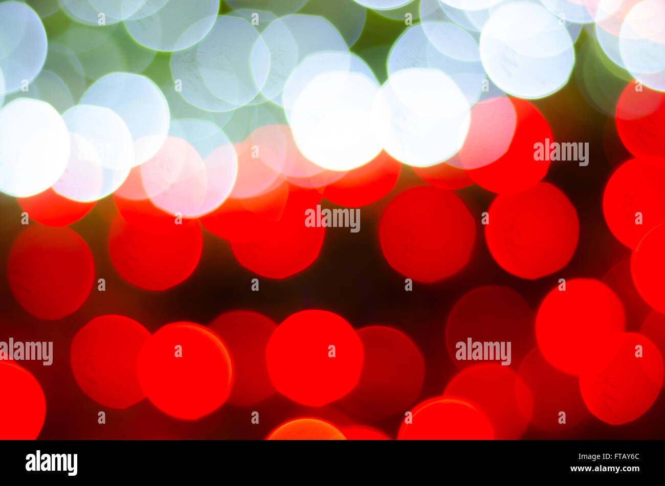 Sfocati luci bokeh di fondo Foto Stock