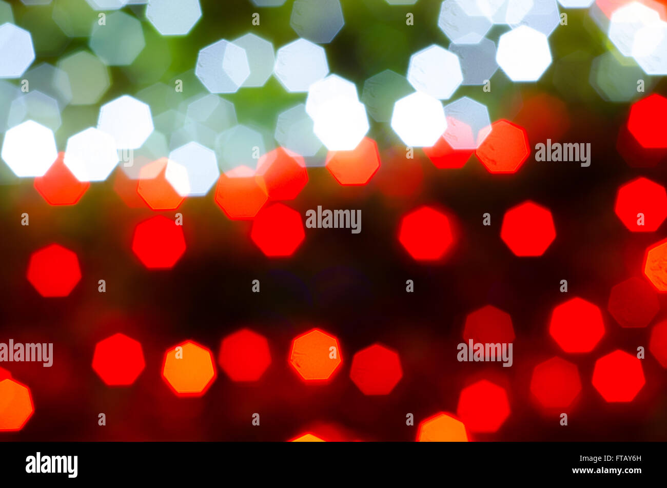Sfocati luci bokeh di fondo Foto Stock