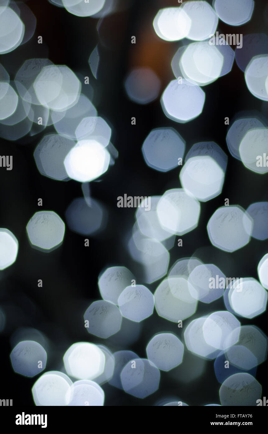 Sfocati luci bokeh di fondo Foto Stock