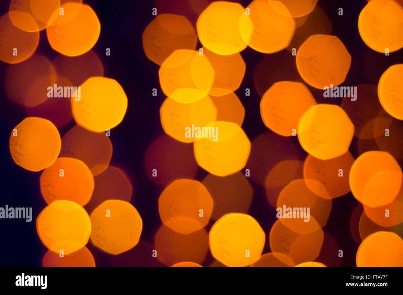 Sfocati luci bokeh di fondo Foto Stock