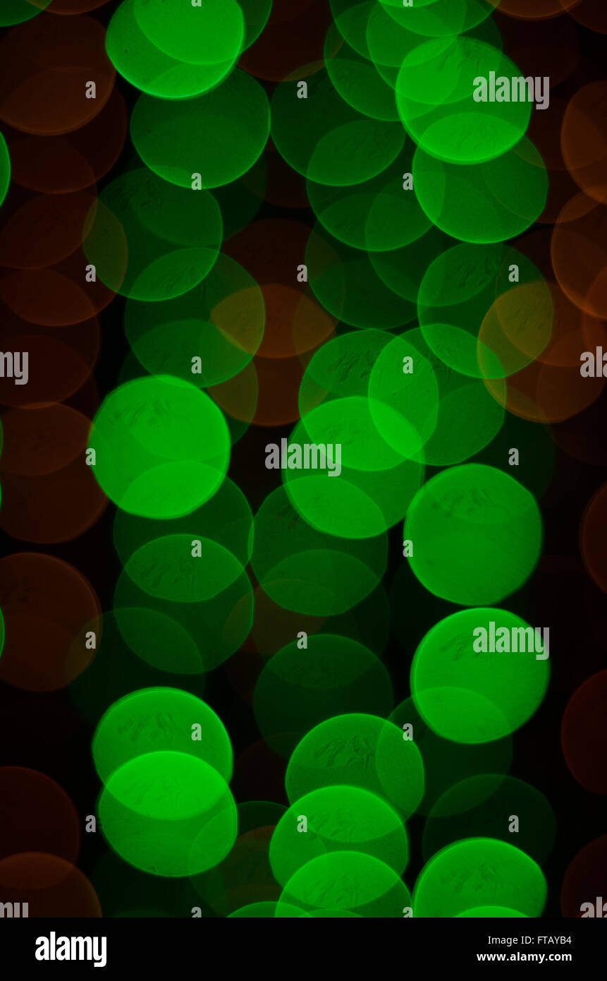 Sfocati luci bokeh di fondo Foto Stock