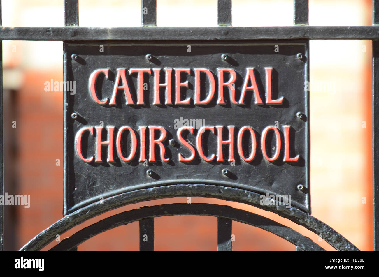 Cattedrale di Westminster Choir coro scolastico è il solo professionale coro cattolica nel mondo per cantare la Messa quotidiana e dei Vespri.Boys bordo qui Foto Stock