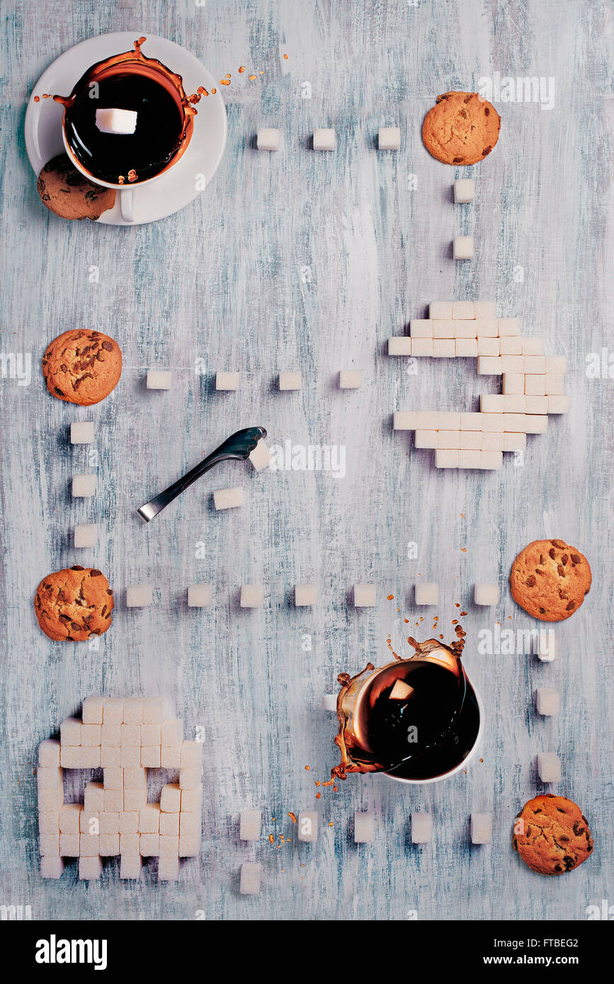 8 bit serie teatime - Pac-Man 2 0 Foto Stock