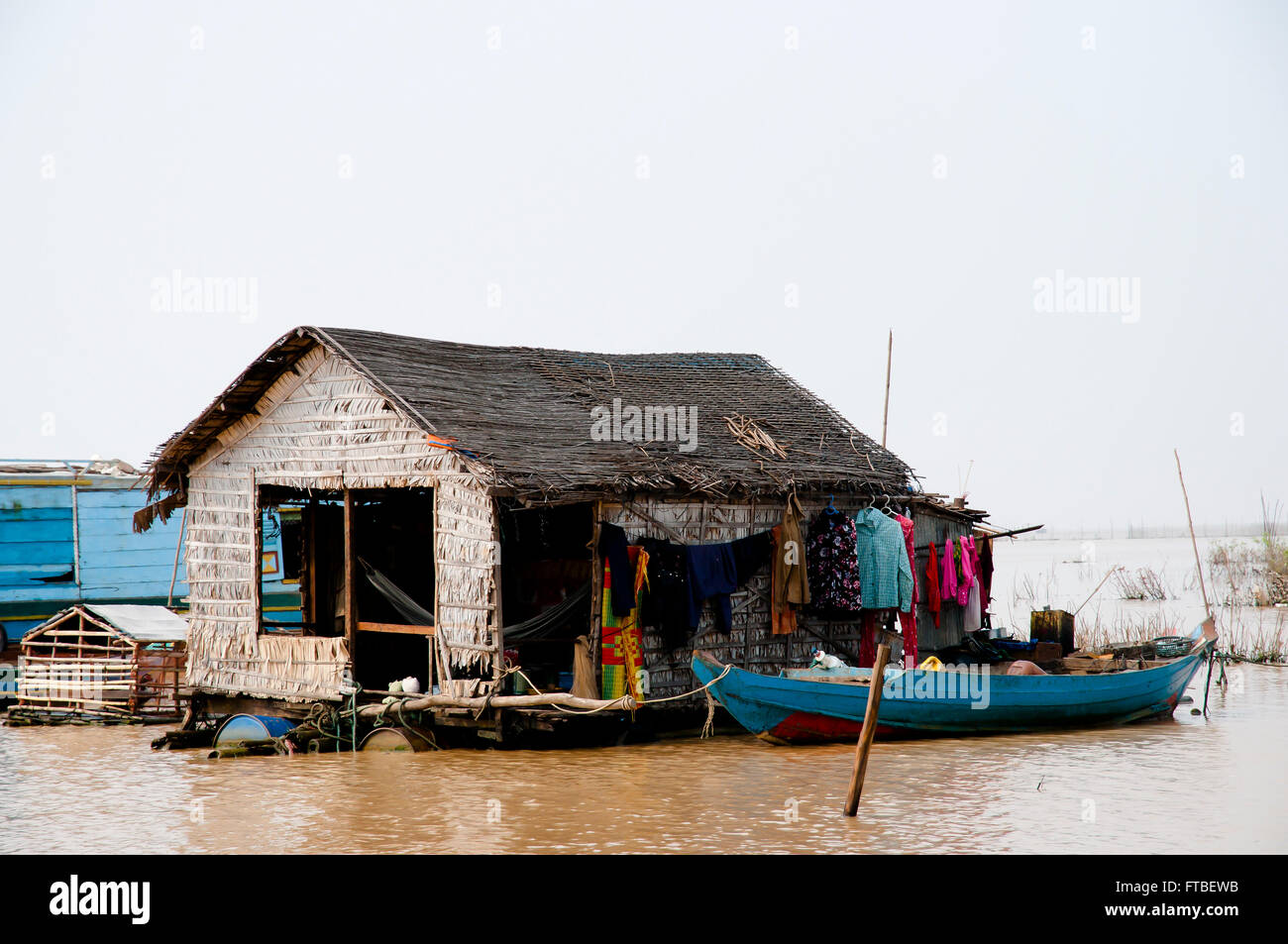 Lago Tonle Sap - Cambogia Foto Stock