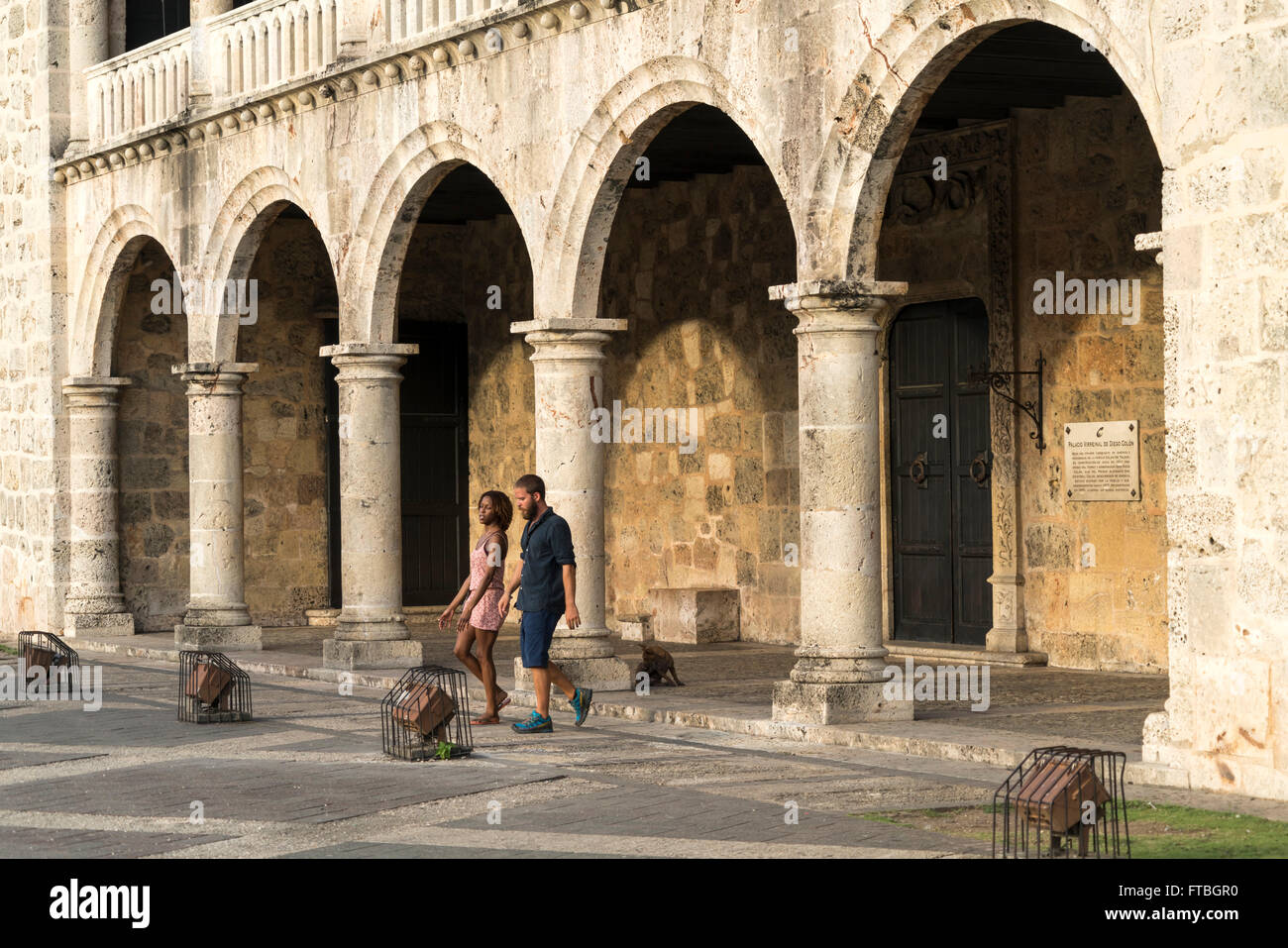 Alcázar de Colón, Santo Domingo, Repubblica Dominicana Foto Stock