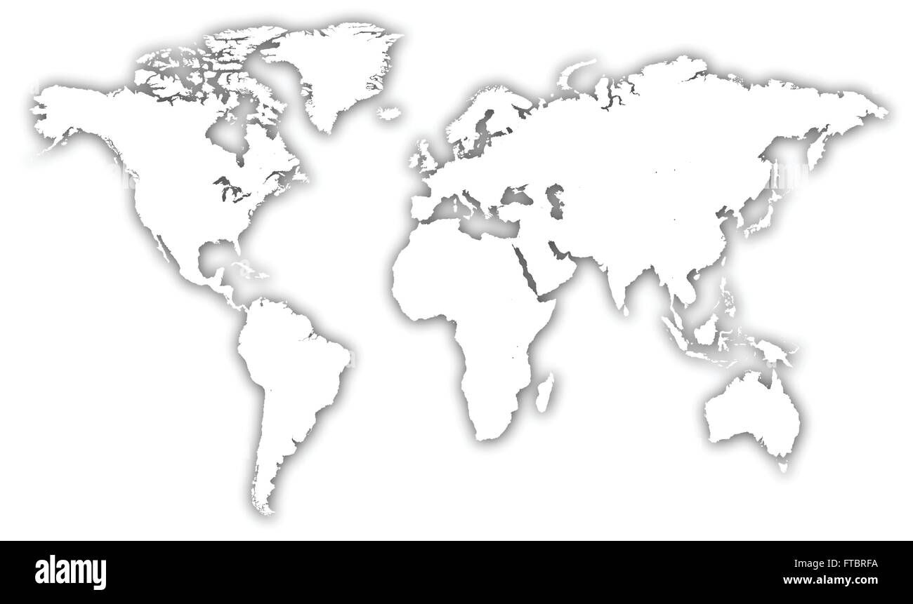 Mappa mondo illustrazione Illustrazione Vettoriale
