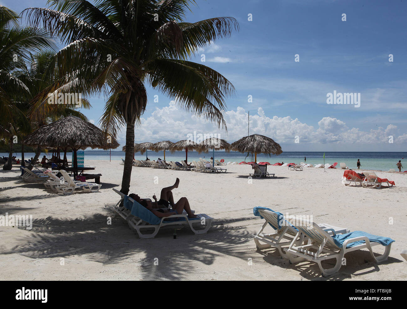 CUBA - Settembre 2011: VARADERO,isola turistica Cayo Blanco Foto Stock