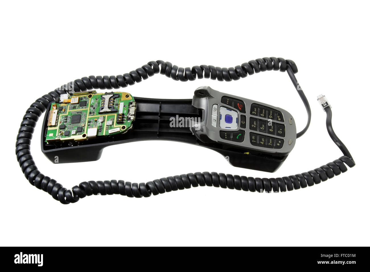 Telefono cellulare insolito Foto Stock