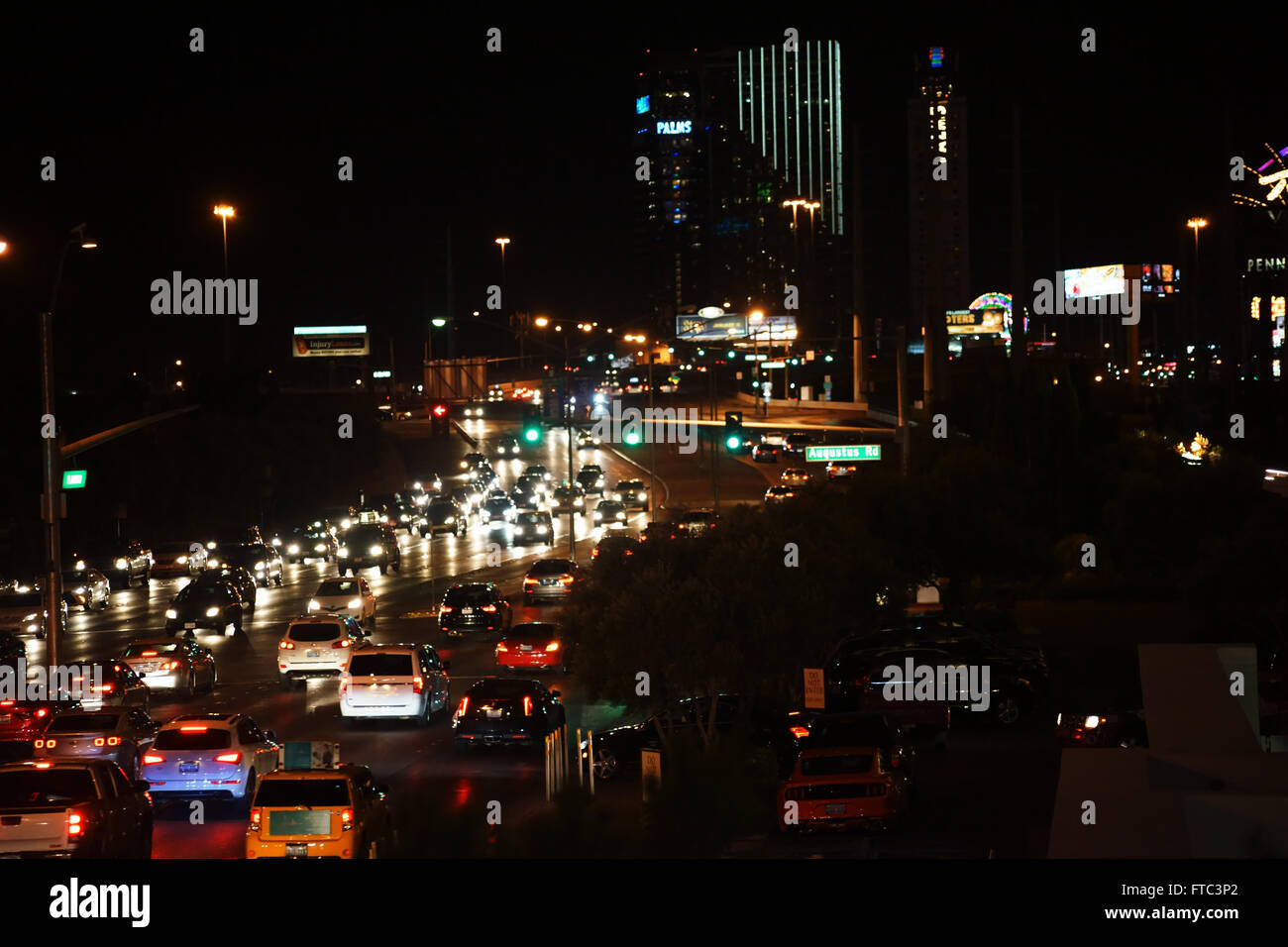 Flamingo Road Las Vegas Foto Stock