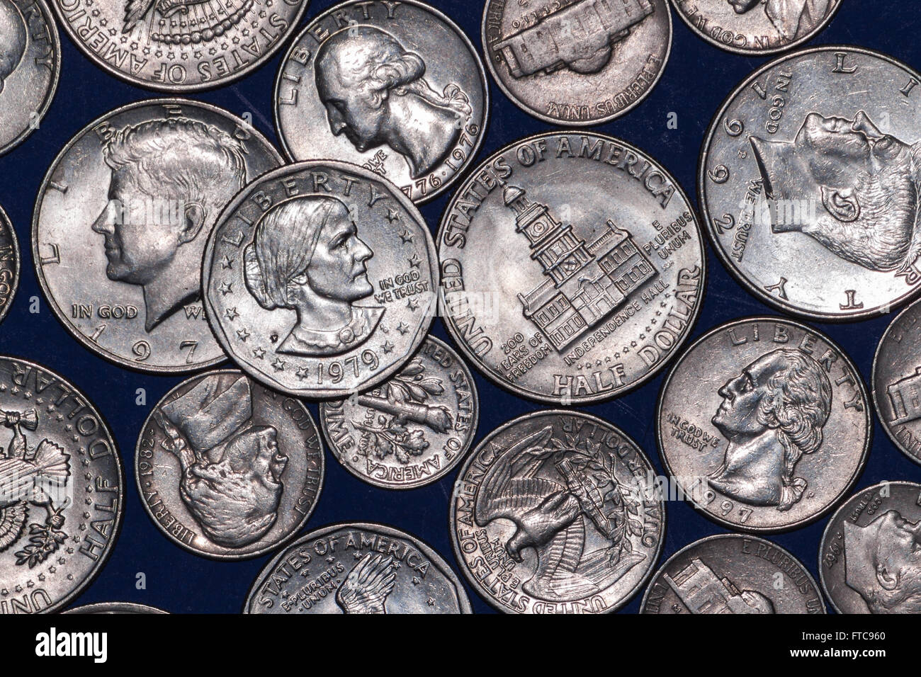 Monetazione di US Mint Foto Stock
