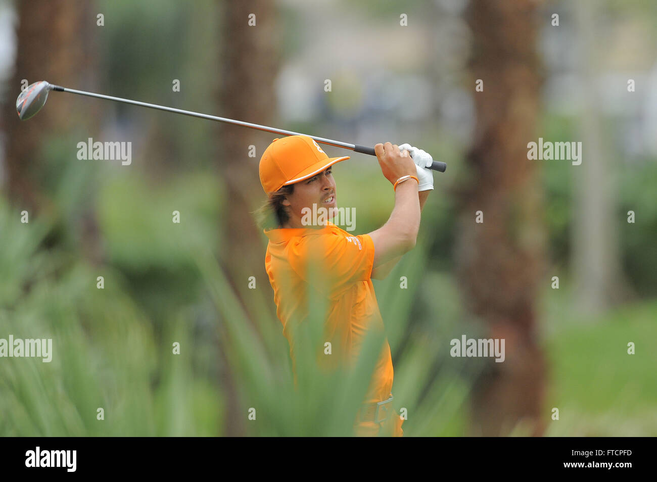 4 marzo 2012 - Palm Beach Gardens, Fla, STATI UNITI D'AMERICA - Rickie Folwer durante il round finale della Honda Classic a PGA National il 4 marzo 2012 in Palm Beach Gardens, Fla. ..ZUMA PREMERE/ Scott A. Miller. (Credito Immagine: © Scott A. Miller via ZUMA filo) Foto Stock