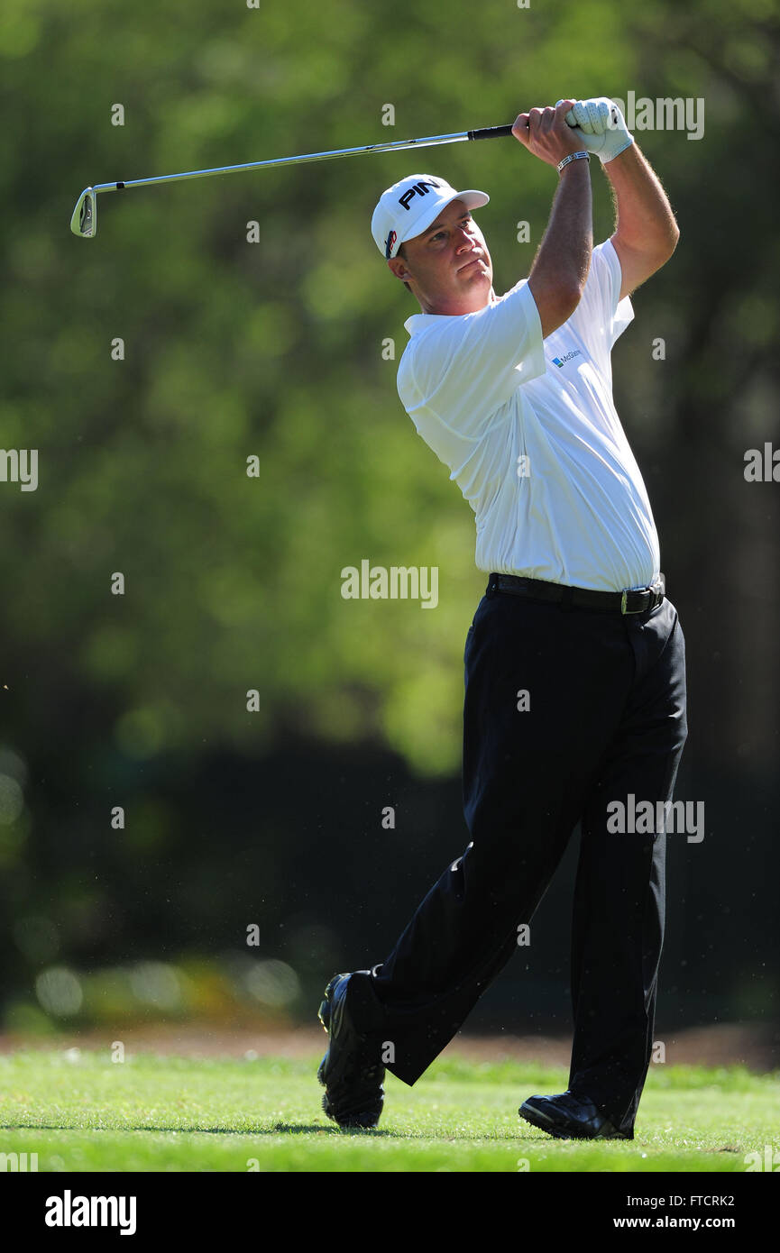 Palm Harbor, Fla, STATI UNITI D'AMERICA. Xvii Mar, 2012. Chris DiMarco durante il terzo round delle transizioni Chapionship sul corso Cooperhead a Innisbrook Resort e golf club a Marzo 17, 2012 in Palm Harbor, Fla. ZUMA Press/Scott A. Miller. © Scott A. Miller/ZUMA filo/Alamy Live News Foto Stock