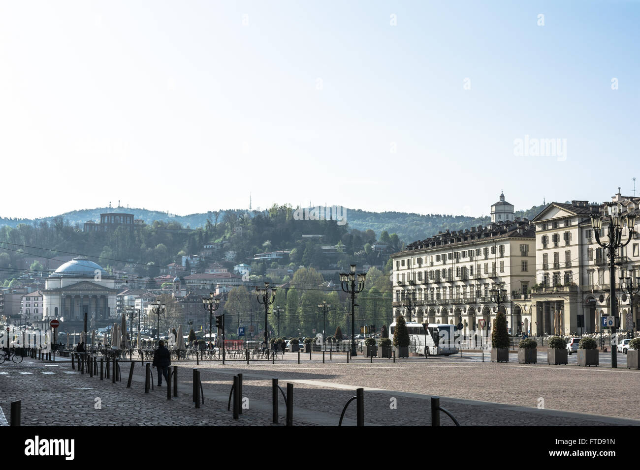Piazza Vittorio a Torino, Italia Foto Stock
