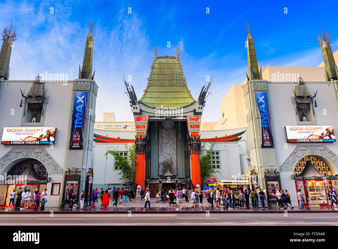 Grauman's Chinese Theatre sulla Hollywood Boulevard in Hollywood, California, Stati Uniti d'America. Foto Stock