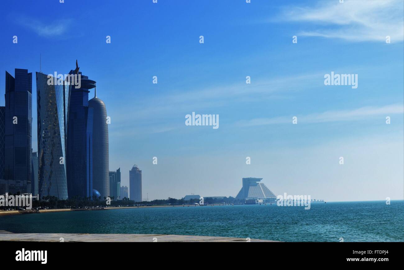 Doha, città, in Qatar Foto Stock