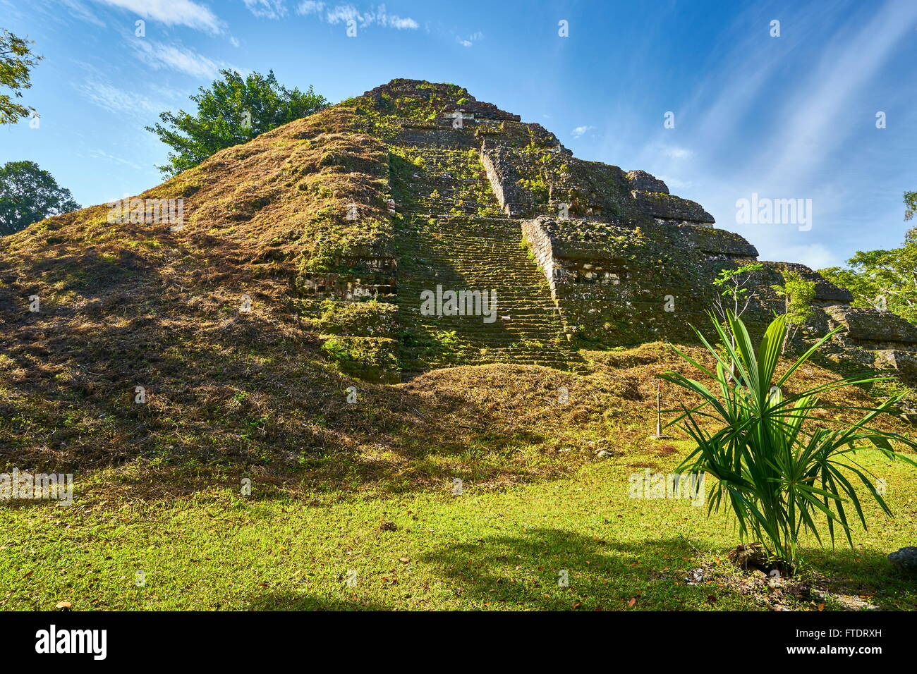 Le antiche rovine Maya, il Parco Nazionale di Tikal, Yucatan, Guatemala Foto Stock