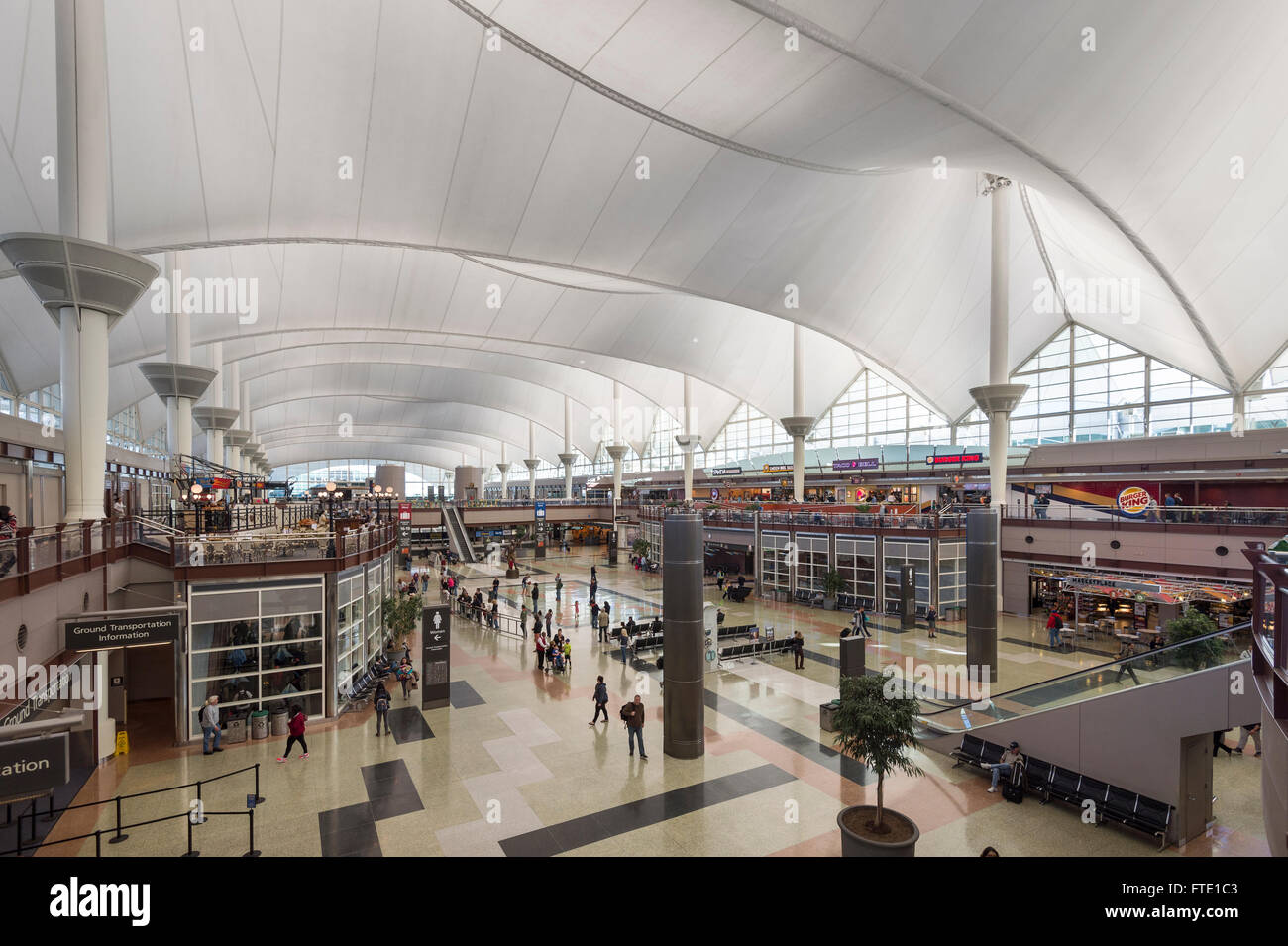 Dall'Aeroporto di Denver, Colorado, STATI UNITI D'AMERICA Foto Stock