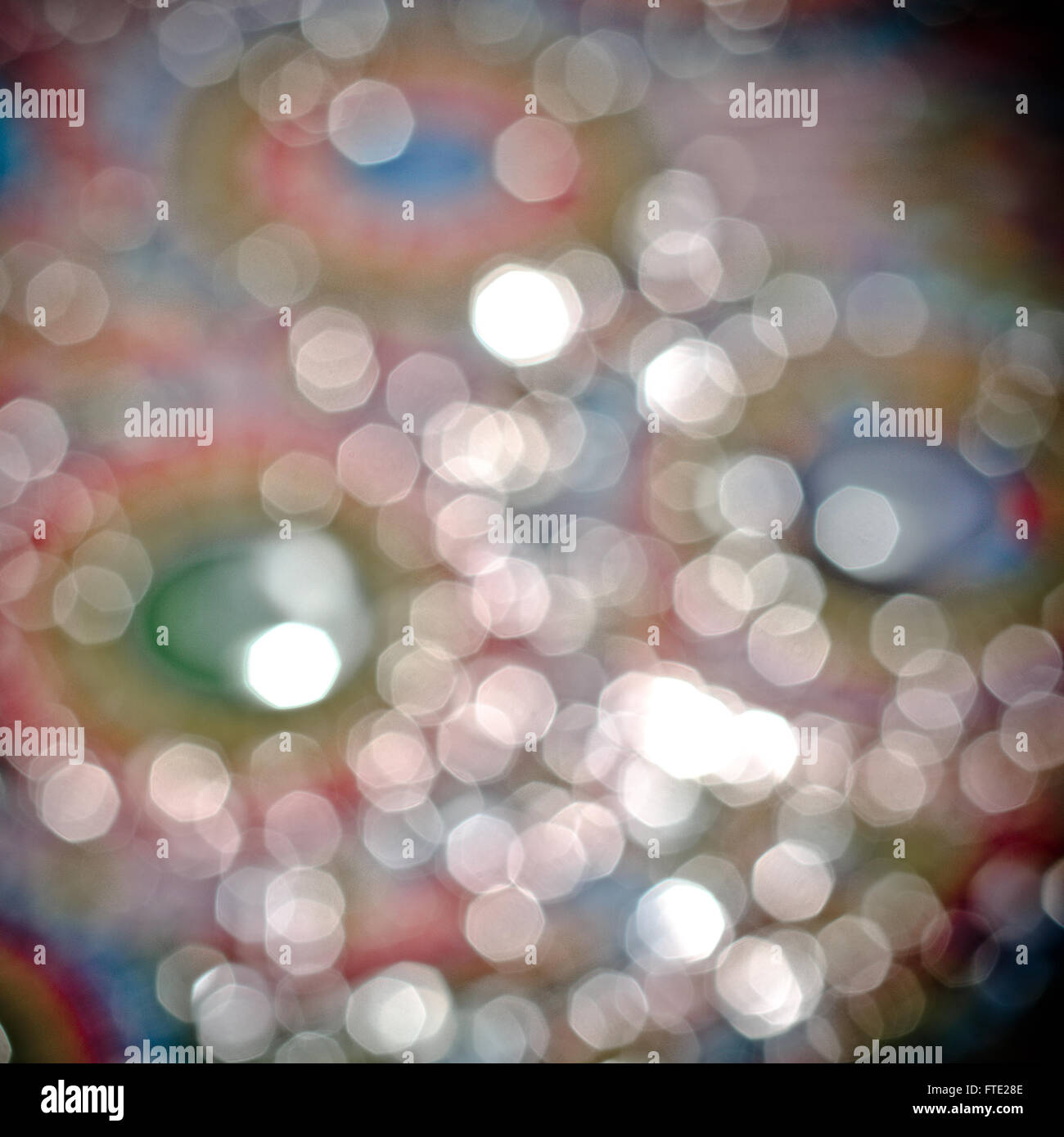 Vintage defocalizzata bokeh luci Foto Stock