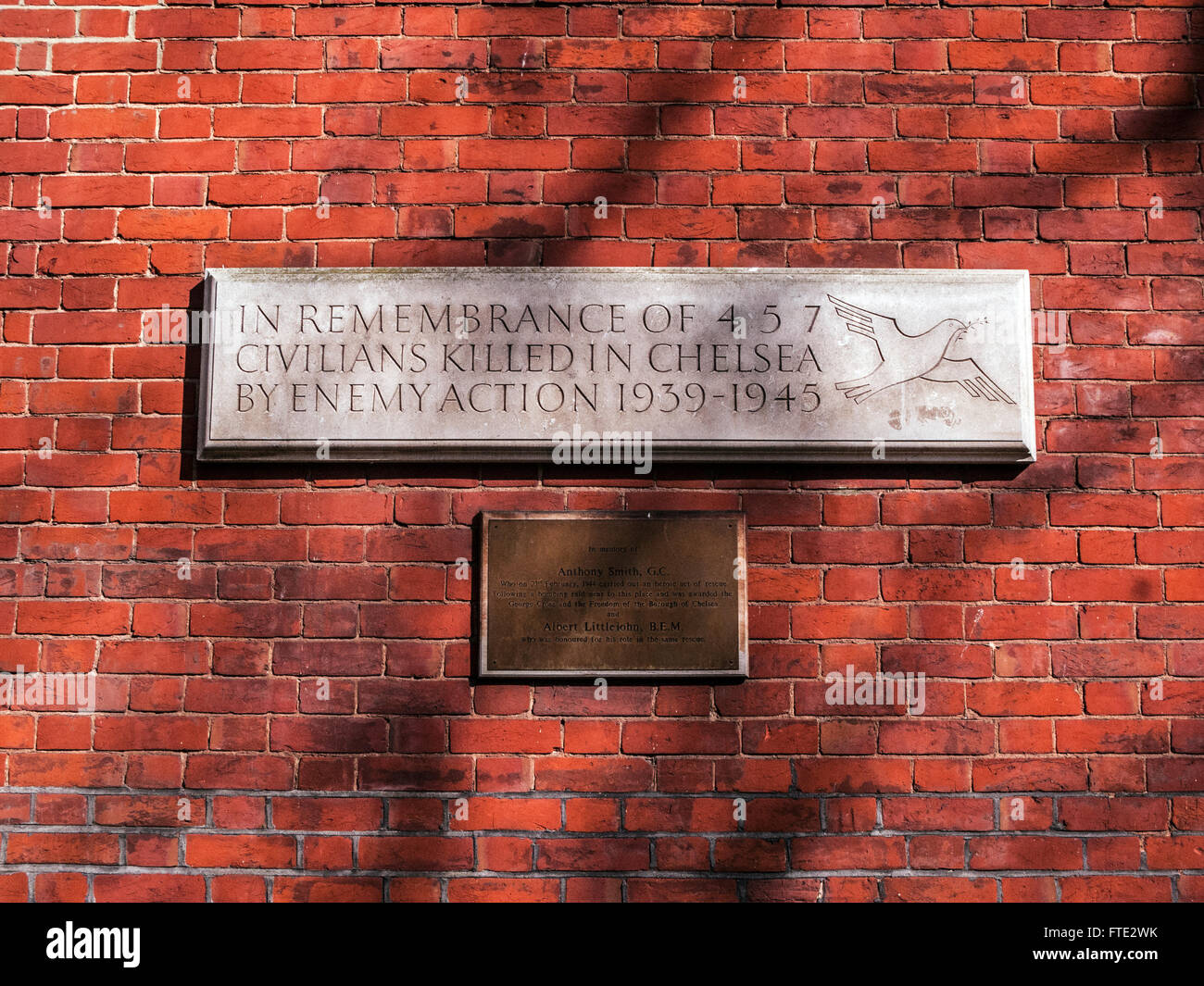 Guerra civile Memorial, a Chelsea, Londra Foto Stock