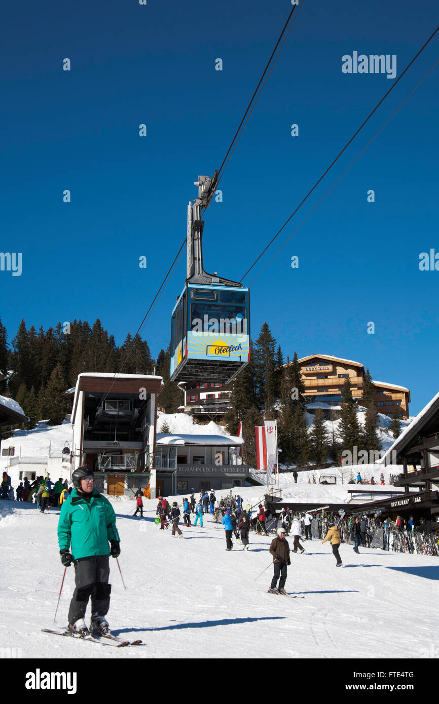 Bergbahn Funivia Oberlech Lech am Arlberg Austria Foto Stock